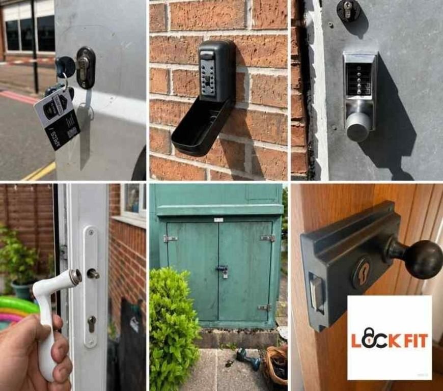 Commercial locksmith service for a Yelm business